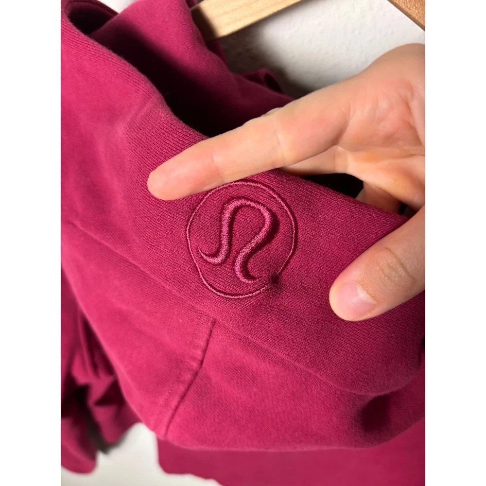Lululemon Scuba Oversized Half-Zip Hoodie Pomegranate??Pink XS/S LW3DM4S